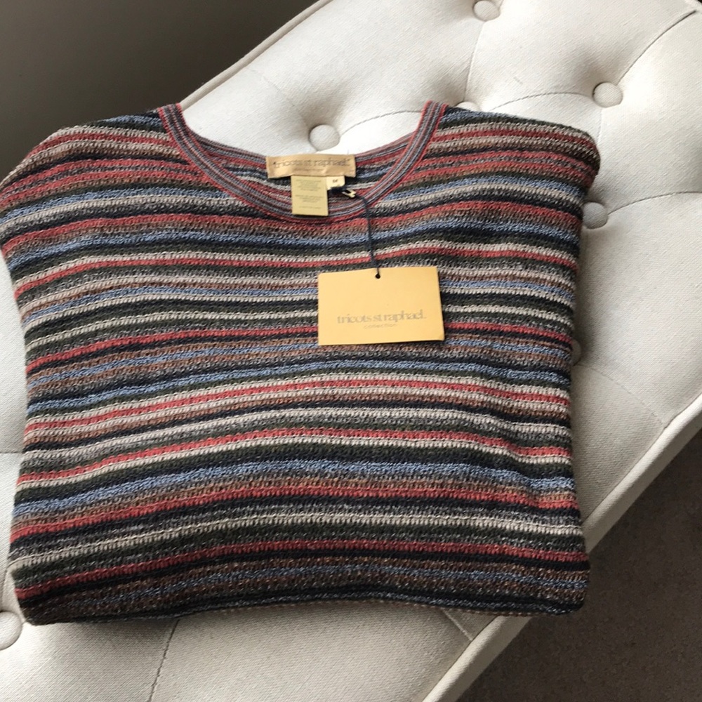 Tricots St. Raphael Men’s Sweater in Brick NWT